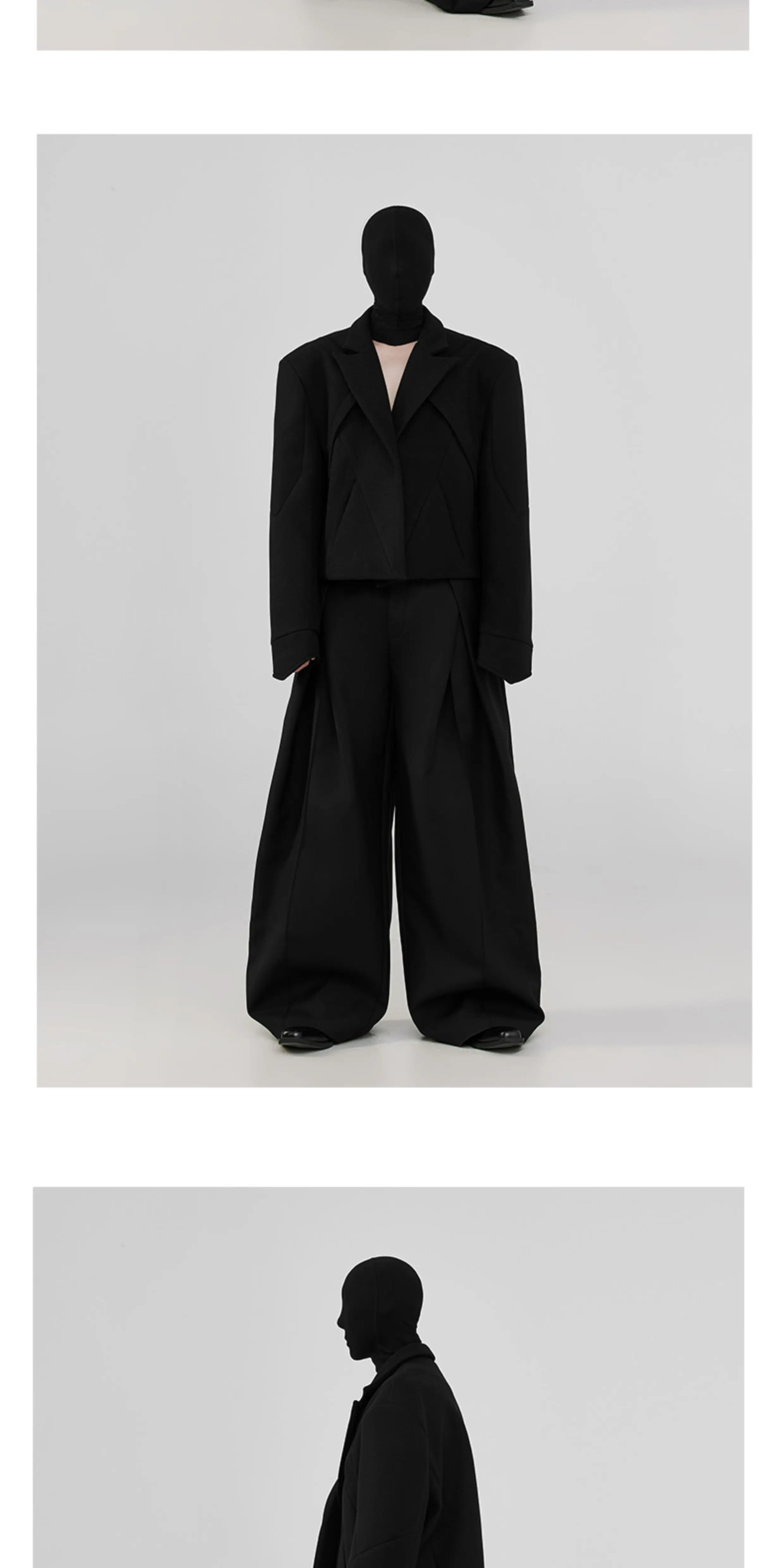 Wrinkle-Free Pleated Loose Wide Leg Pants