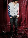 Black Heavy Wash Curved Whisker Jeans