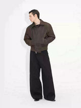 Loose Slim Lapel Collar Cotton Coat
