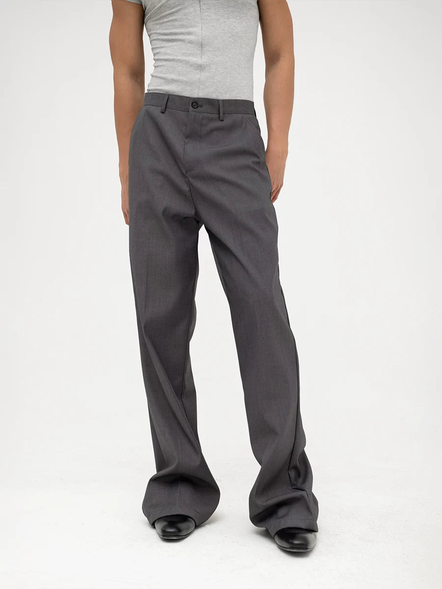 Men's Vintage Flared Slit Hem Pants