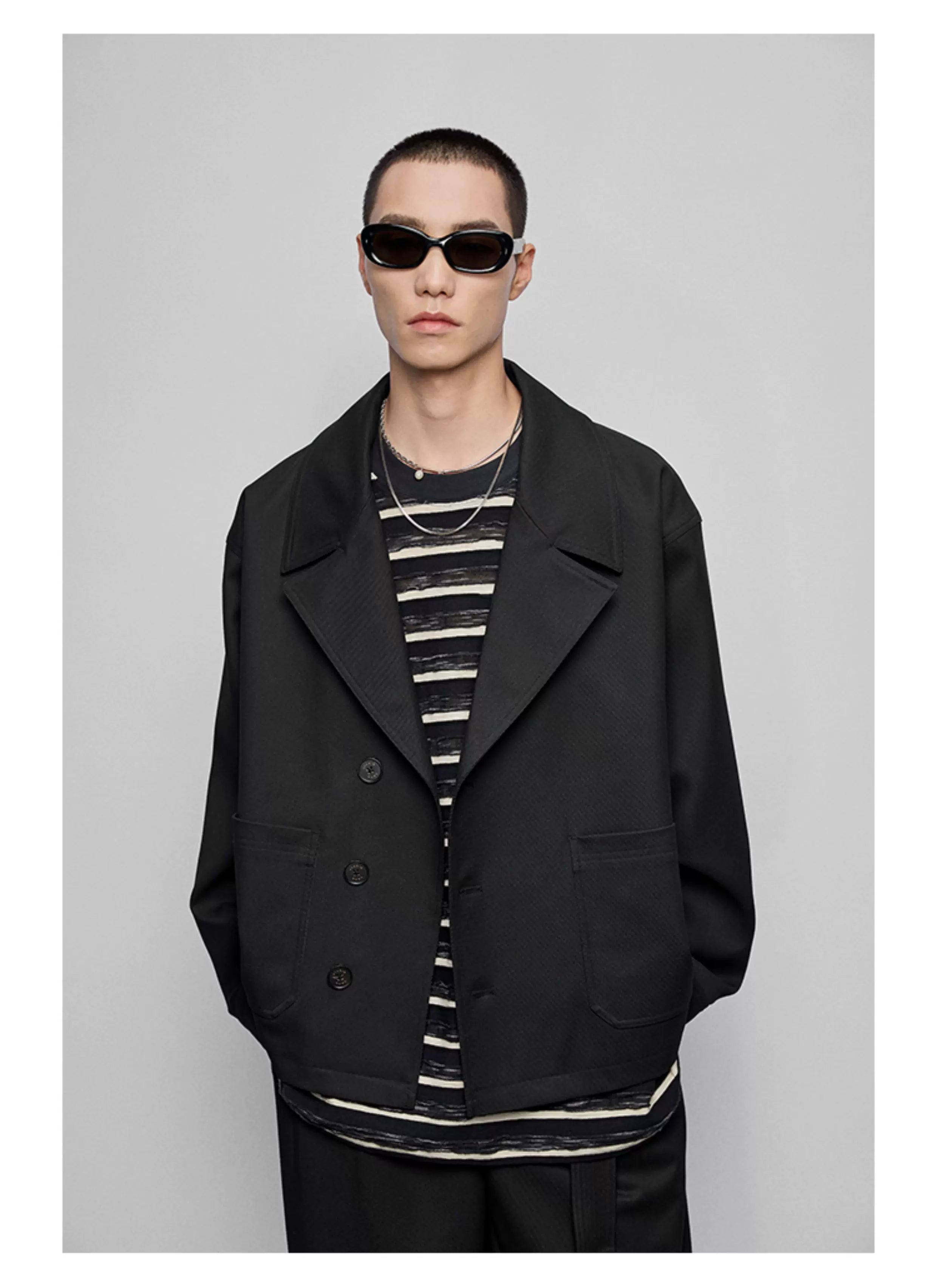 Striped Raw Edge Long Sleeve Tee