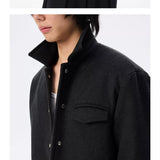 Wool Blend Quilted Short Jacket