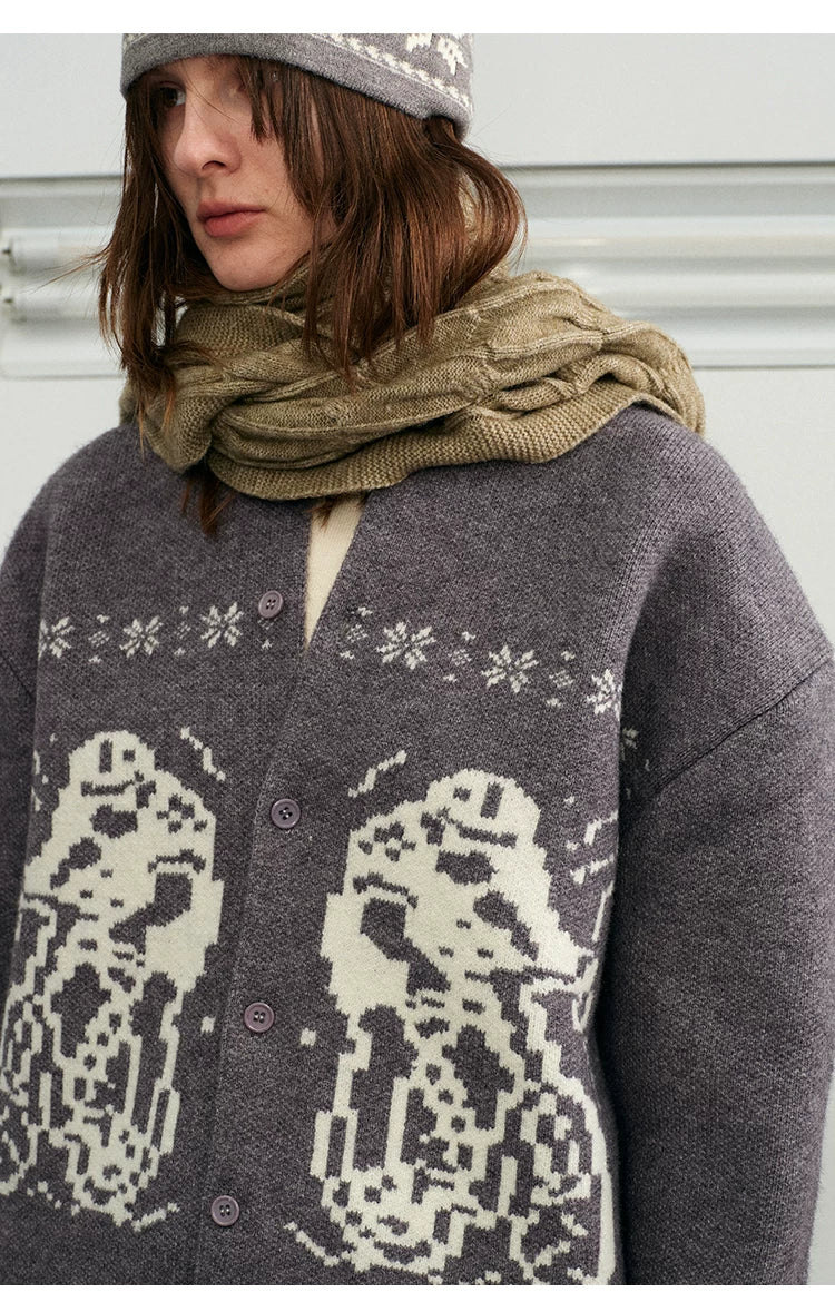 Thick Warm Cable Knit Tassel Scarf