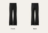 Men's Drawstring Waist Flared Suit Pants
