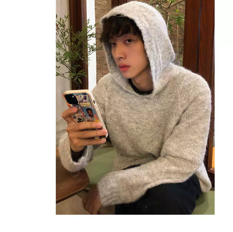 Couple Two Tone Wool Hoodies