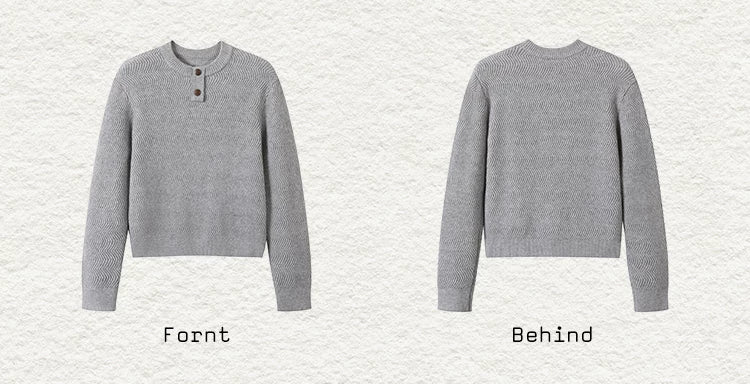 Old Money Wavy Henley Couple Sweaters