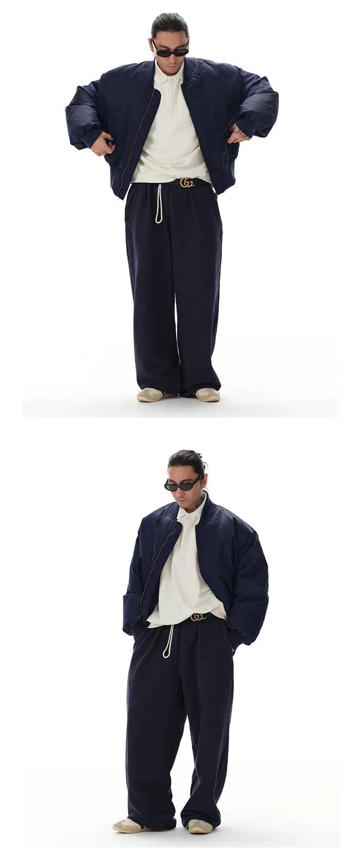 Oversized Polo Neck Sweatshirt