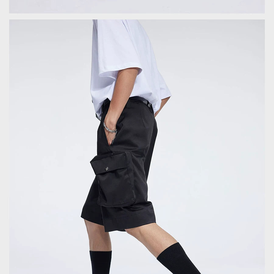 Men's Loose Tailored Pocket Shorts