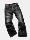 Vintage Dark Wash Curved Jeans