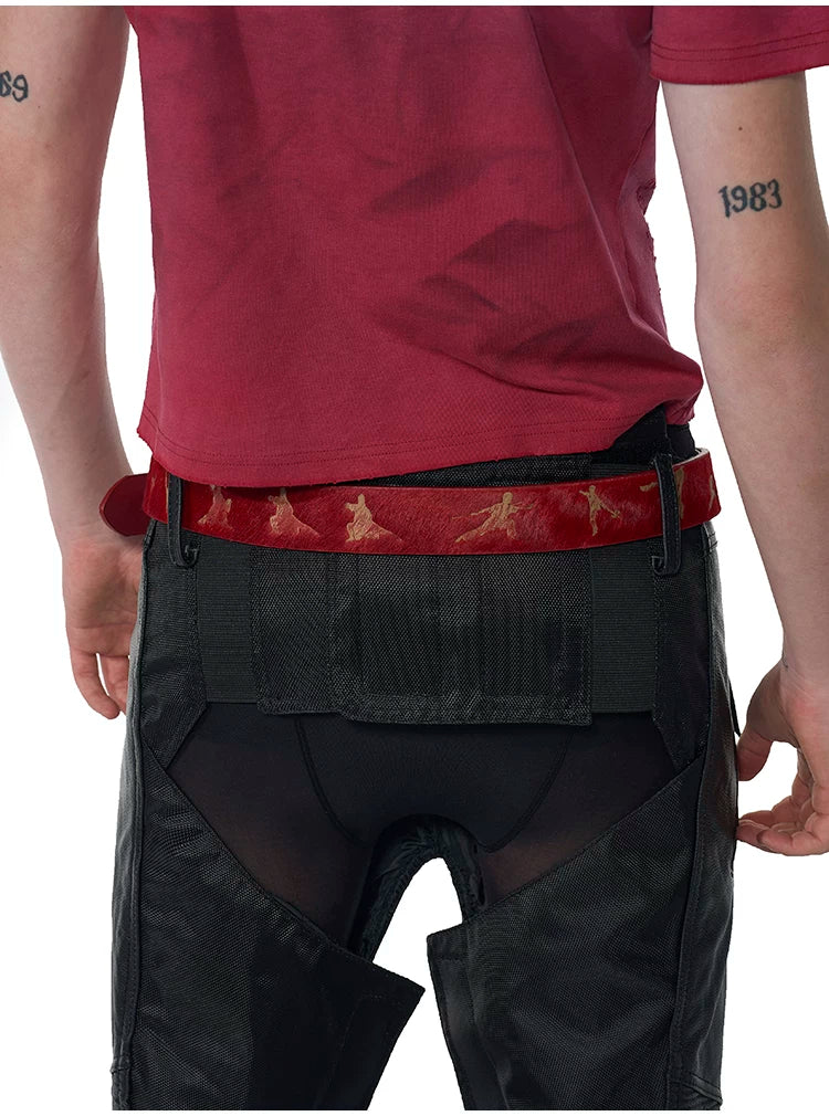 Kung Fu Silhouette Horsehair Belt