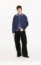 Houndstooth Harrington Jacket