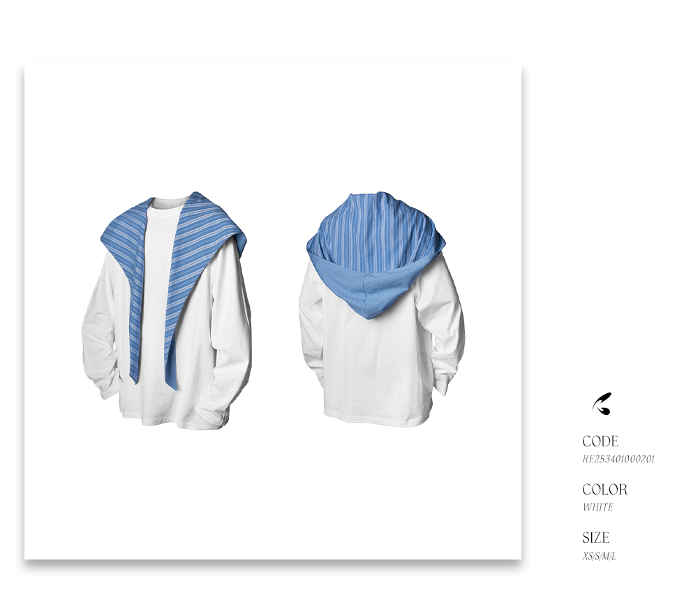 Two-Tone Striped Plaid Raglan Hoodie