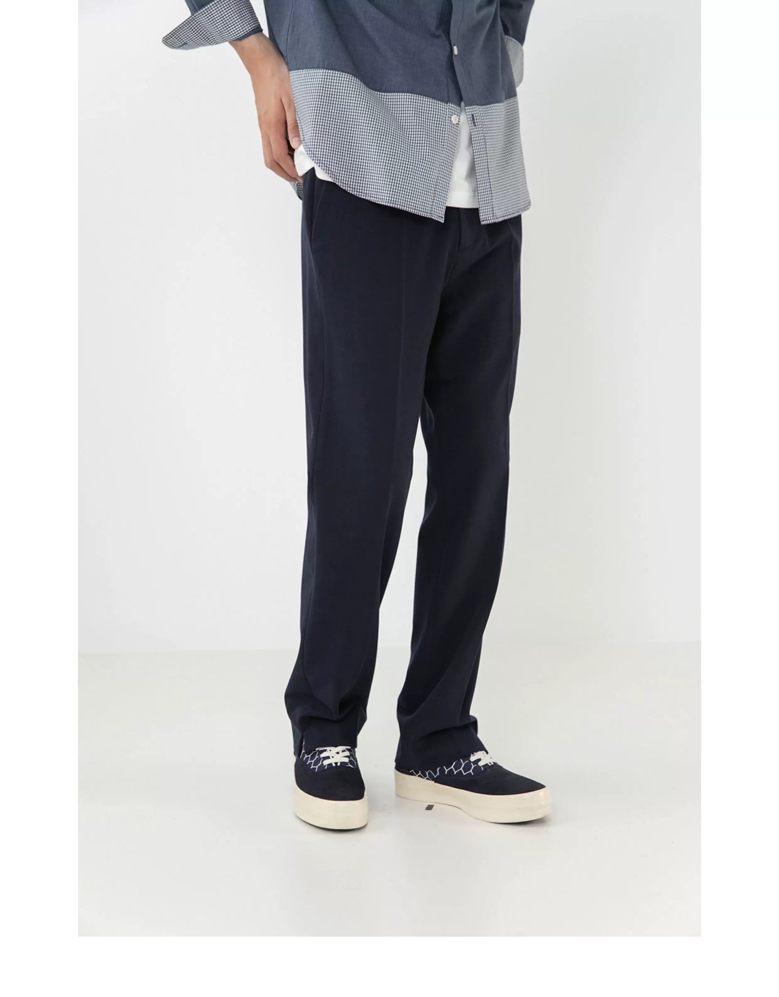 Drapey Straight Split Lounge Pants