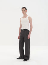Wrinkle Free Straight Wool Dress Pants