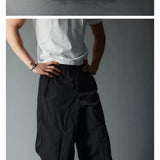 Waterproof Irregular Zippered Baggy Trench Pants