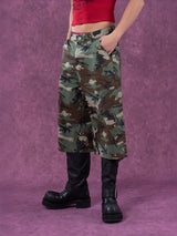 Seven-inch Pocketed Camo Vintage Cargo Shorts
