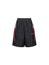 Loose Distressed Color Block Bloodfang Shorts