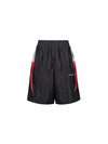 Loose Distressed Color Block Bloodfang Shorts