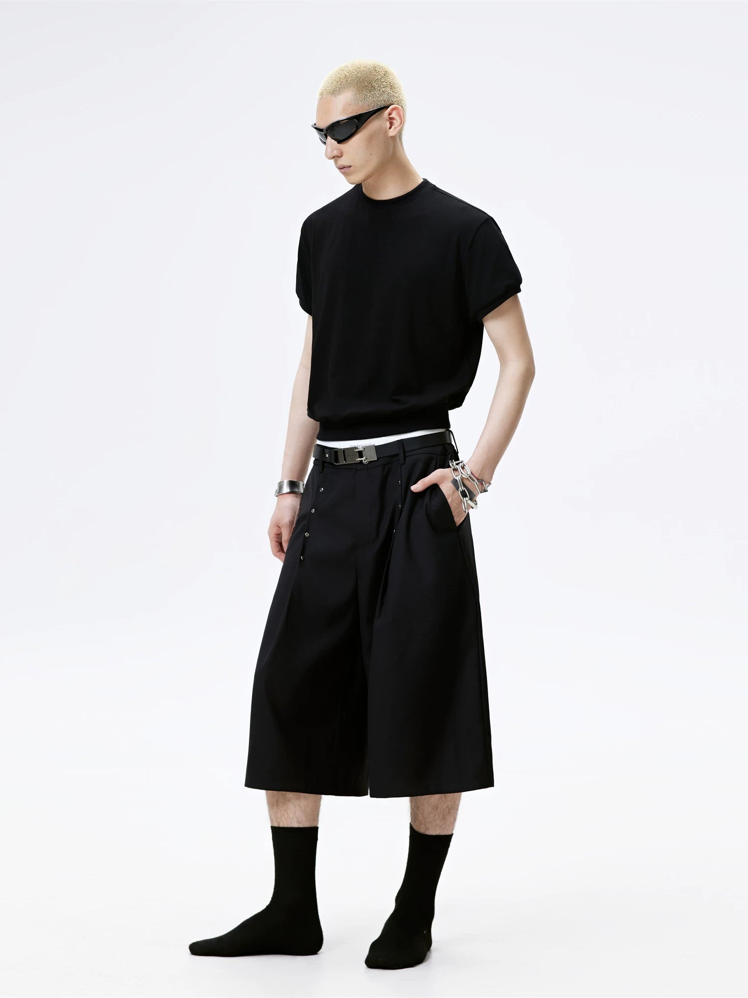 Men's Slim Stretchy Crop Tee