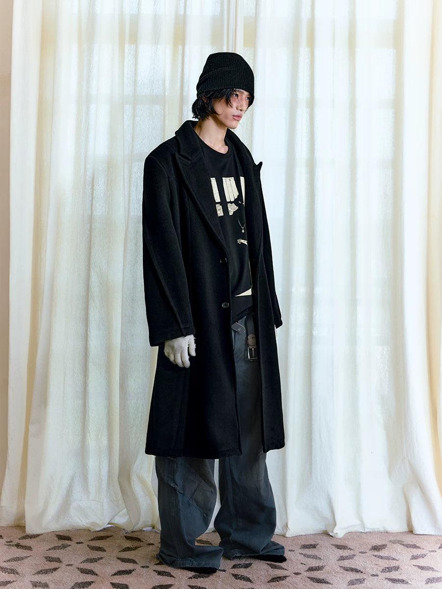 Padded Long 70% Australian Wool Coat
