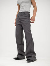 Men's Vintage Flared Slit Hem Pants
