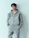 Vintage Music Print Sweatshirt Set