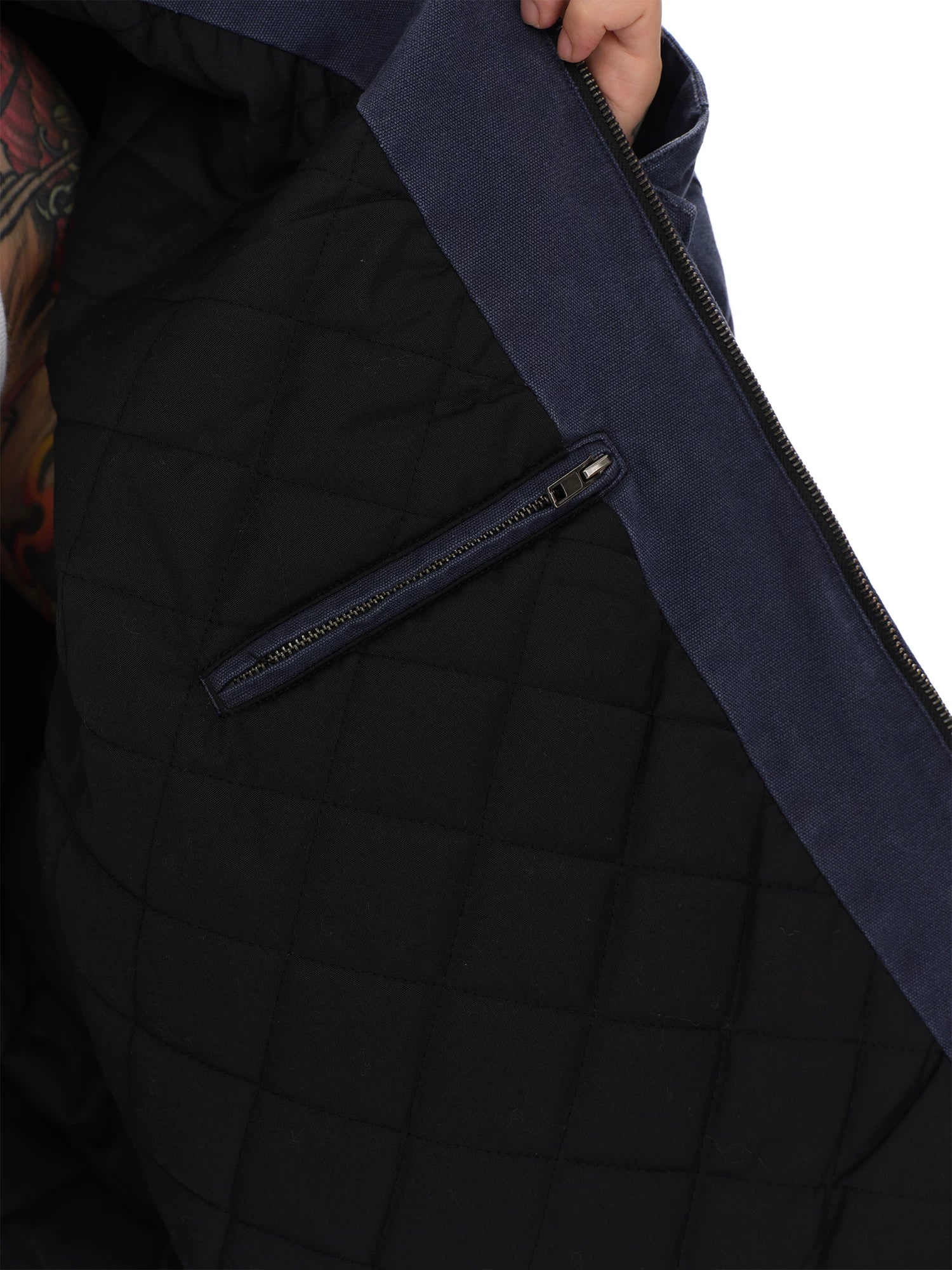 Men's Washed Patchwork Leather Jacket