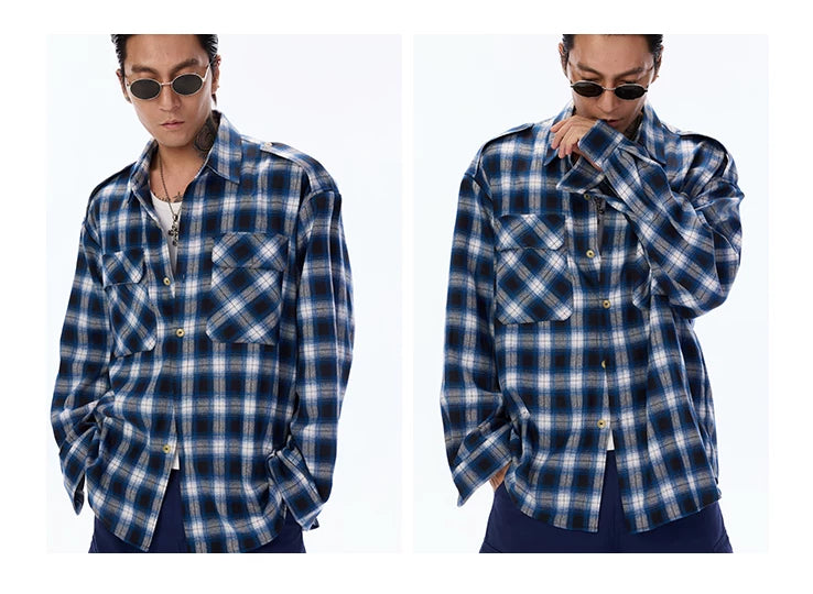 Brushed Workwear Plaid Shirt