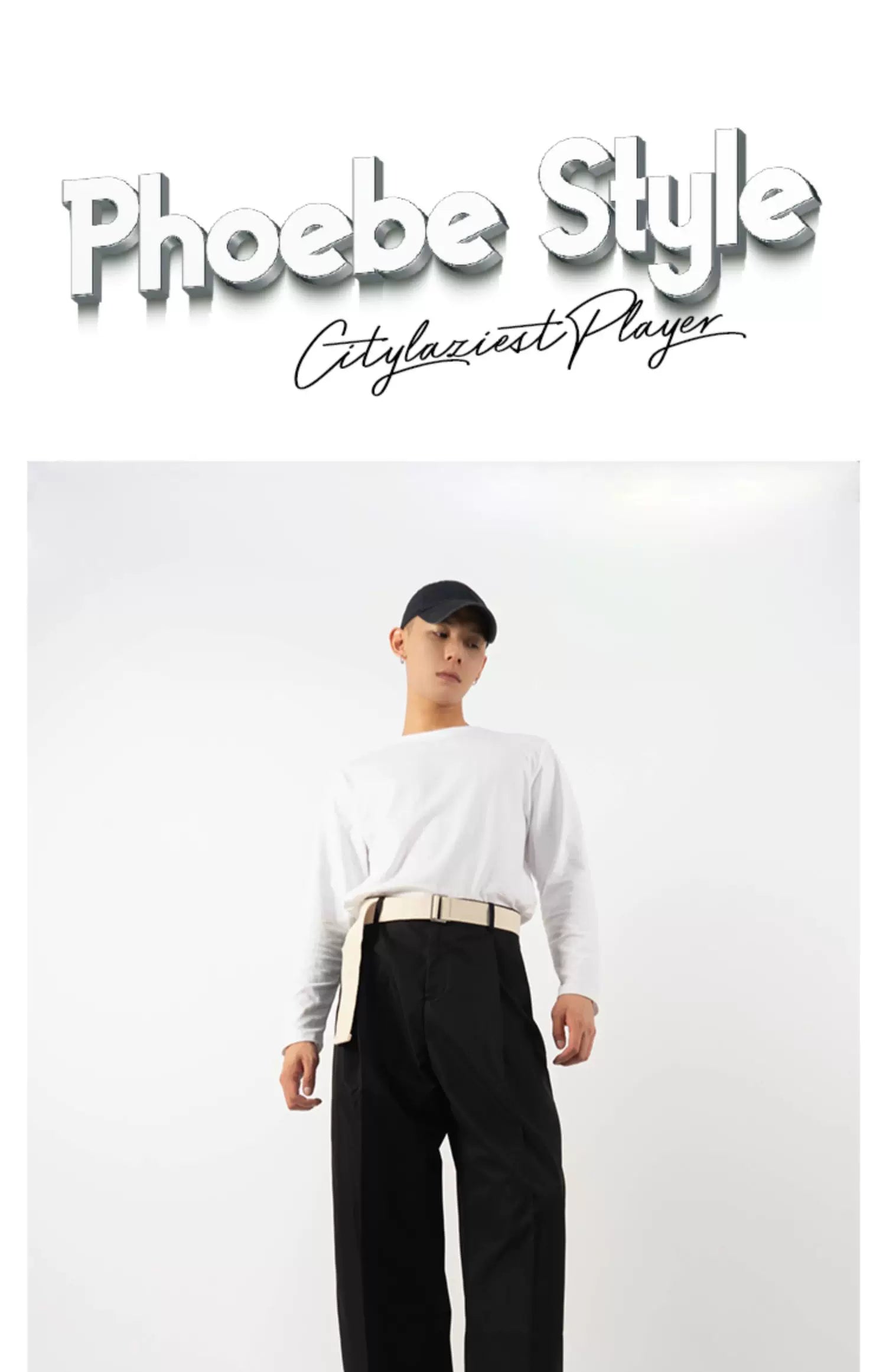 Men's Multicolor Loose Straight Cropped Pants