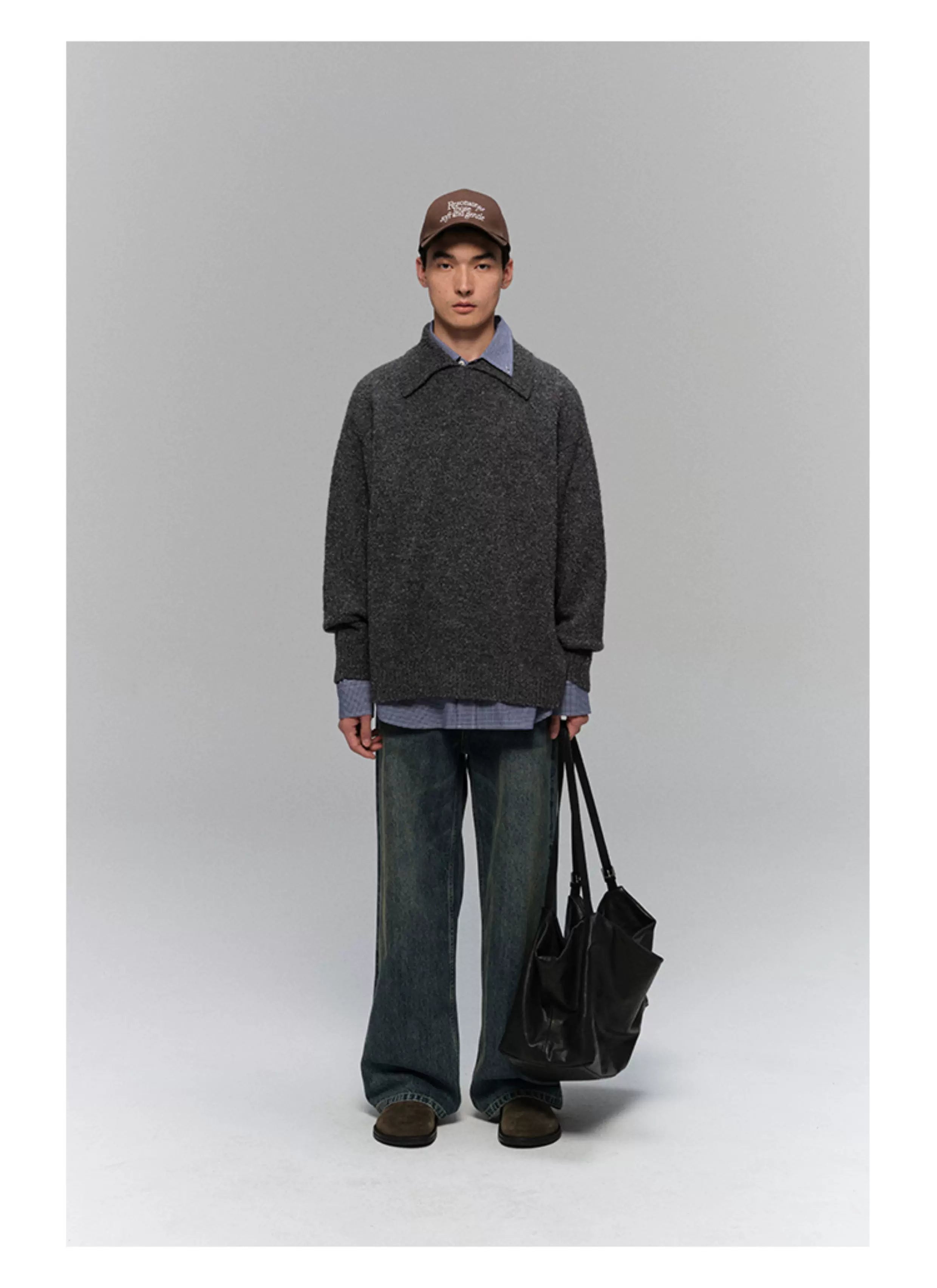Heavyweight Slub Washed Straight Jeans
