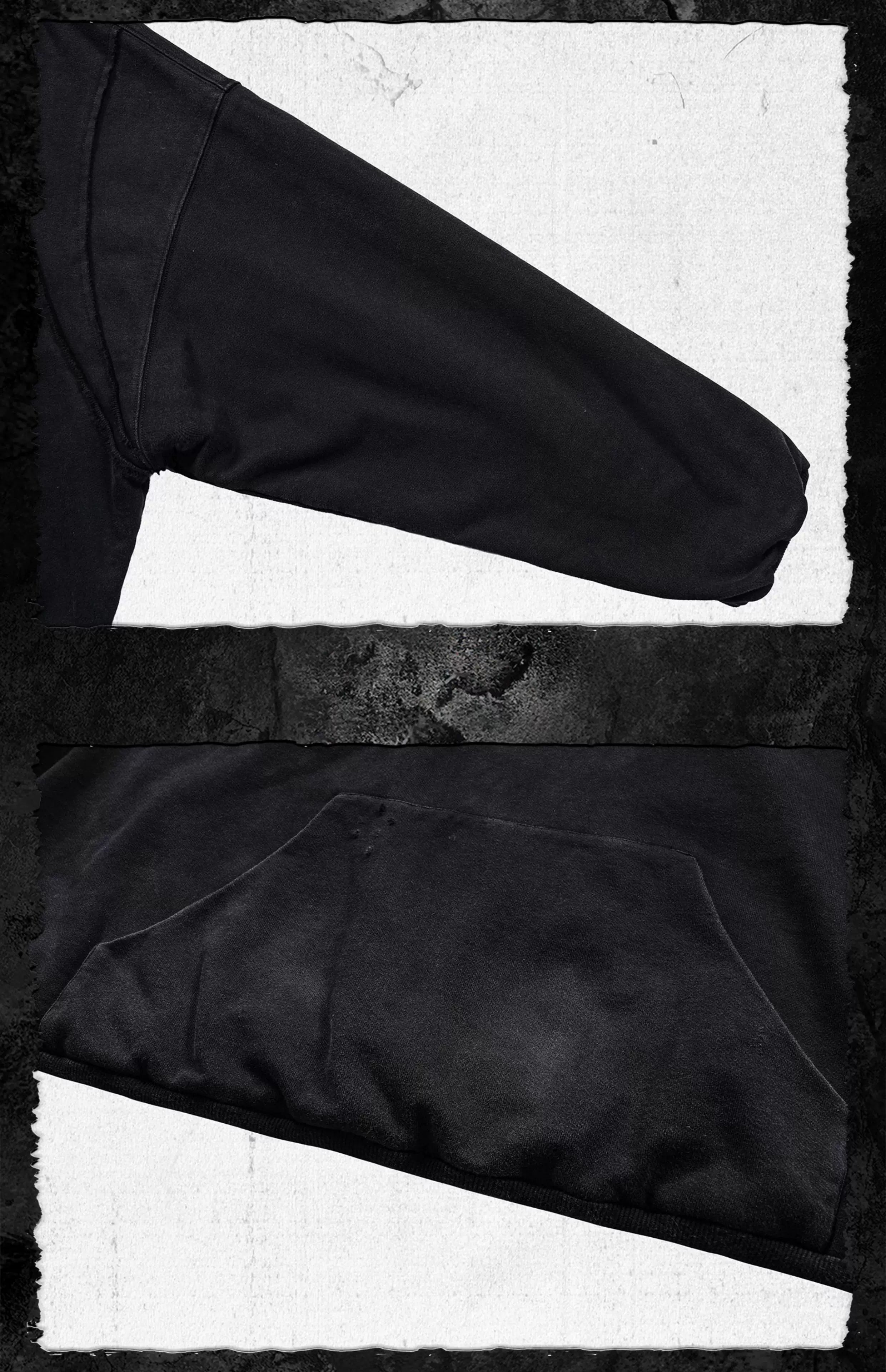 Distressed Printed Hellbound Wing Hoodie