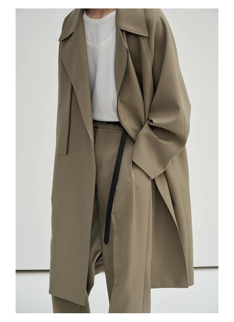 Waist-Adjustable Striped Flared Merino Wool Pants