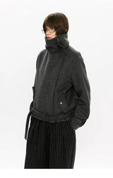 50% Merino Wool Set-Shoulder Zip Jacket