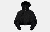 Dark 3M Oversized Hooded Bomber Jacket