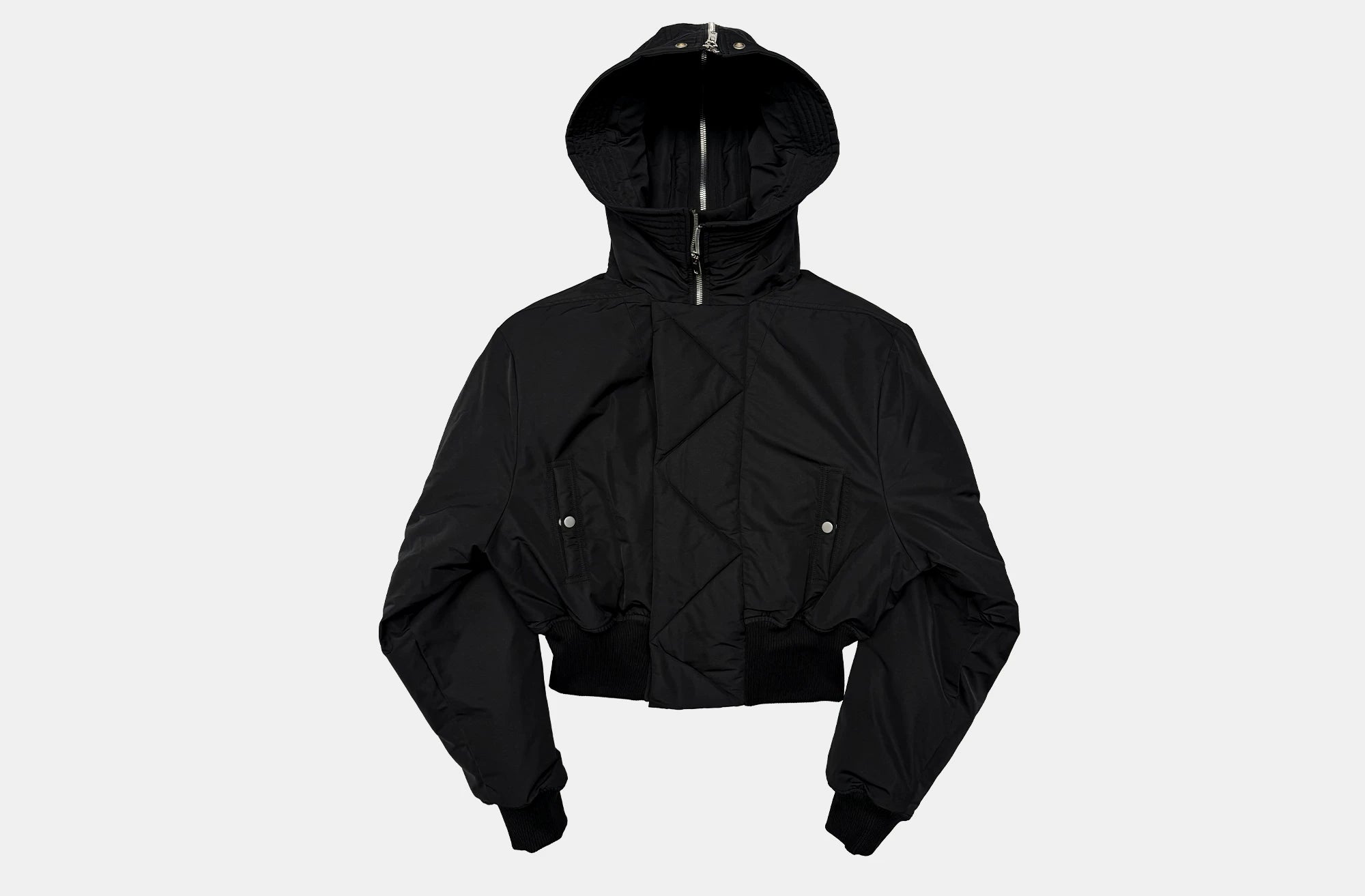 Dark 3M Oversized Hooded Bomber Jacket
