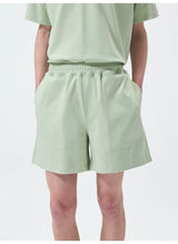 Cotton Sorona Blend Drawstring Sports Shorts