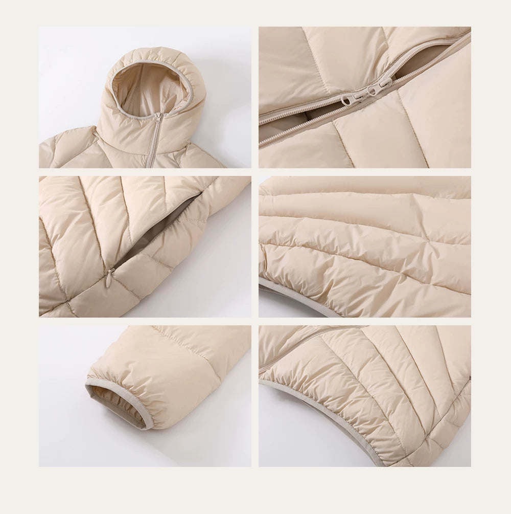 Lightweight Hooded Waterproof Down Jacket
