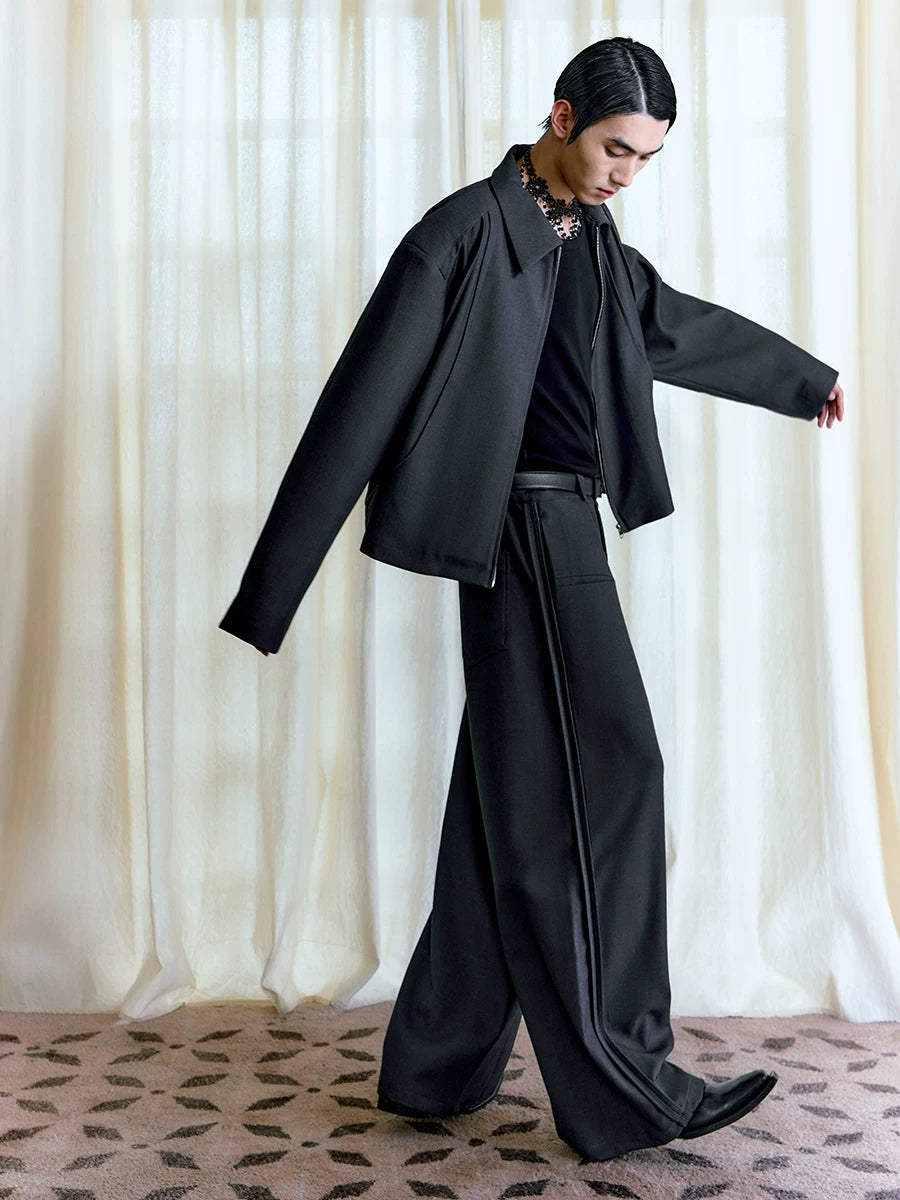 Baggy Deconstructed Tailored Pants
