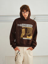 Unisex Boxy Color Block Print Hoodies