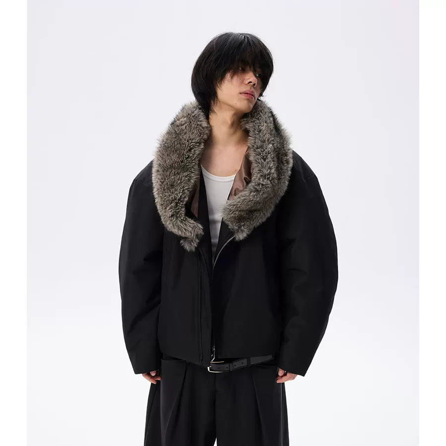 Waterproof Detachable Fox Fur Padded Coat
