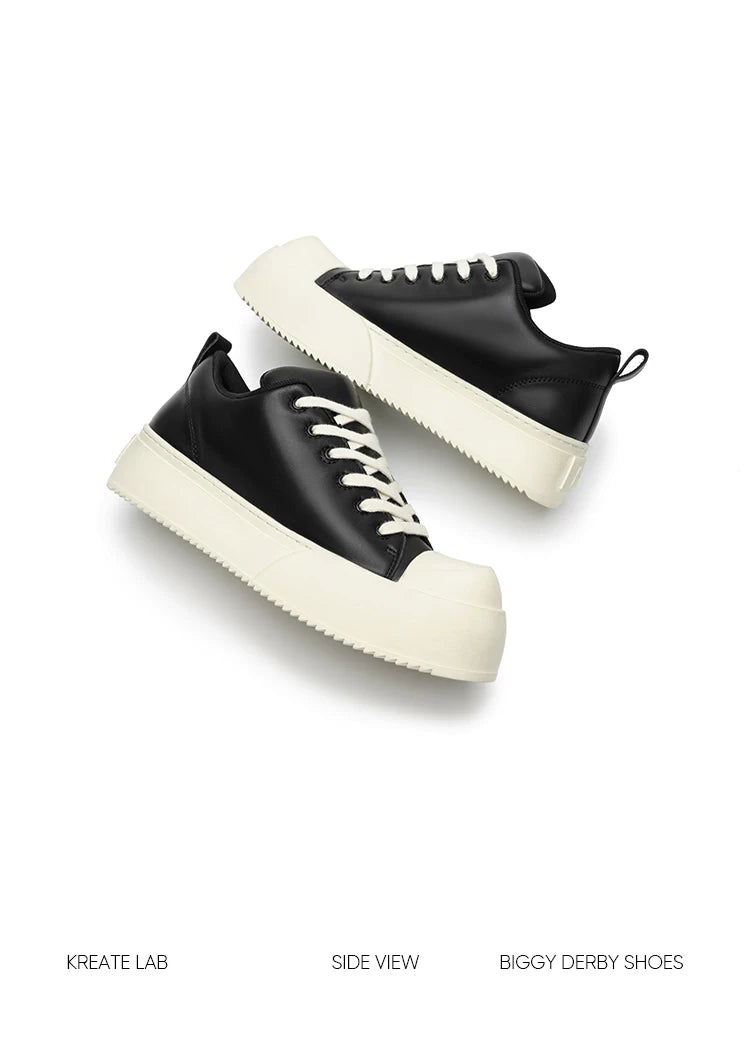 Nappa Leather Low-top Chunky Sneakers