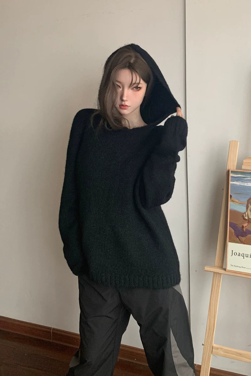 Couple Two Tone Wool Hoodies