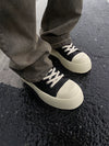 Leather Platform Casual Sneakers