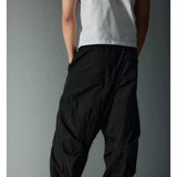 Waterproof Irregular Zippered Baggy Trench Pants