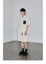 Magnetic Belted Elastic Multi-pocket Shorts