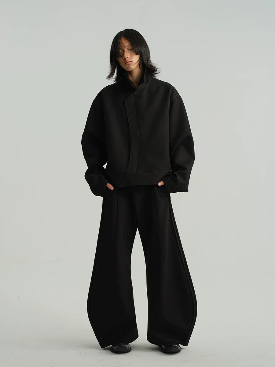 Two-Tone Wide Leg Machete Pants