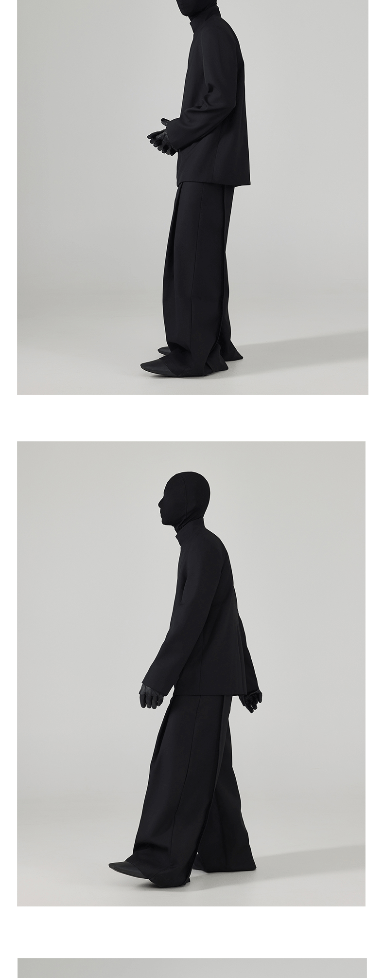 Black Loose Men's Suit Coat