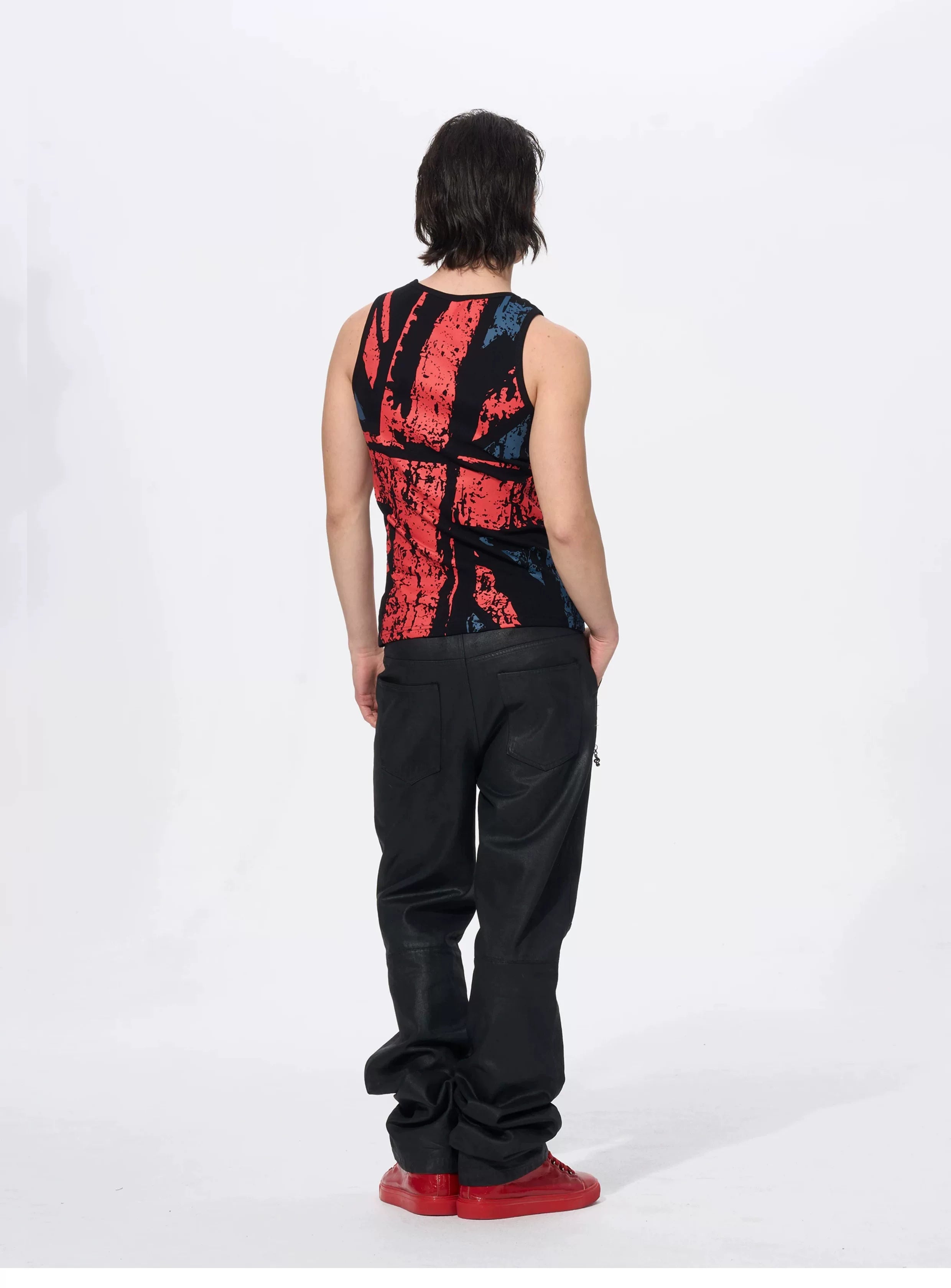 Men's Union Jack Print Cotton Tank