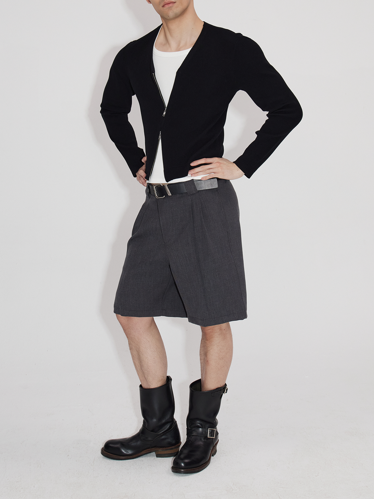 25SS V-Neck Zip Jacket