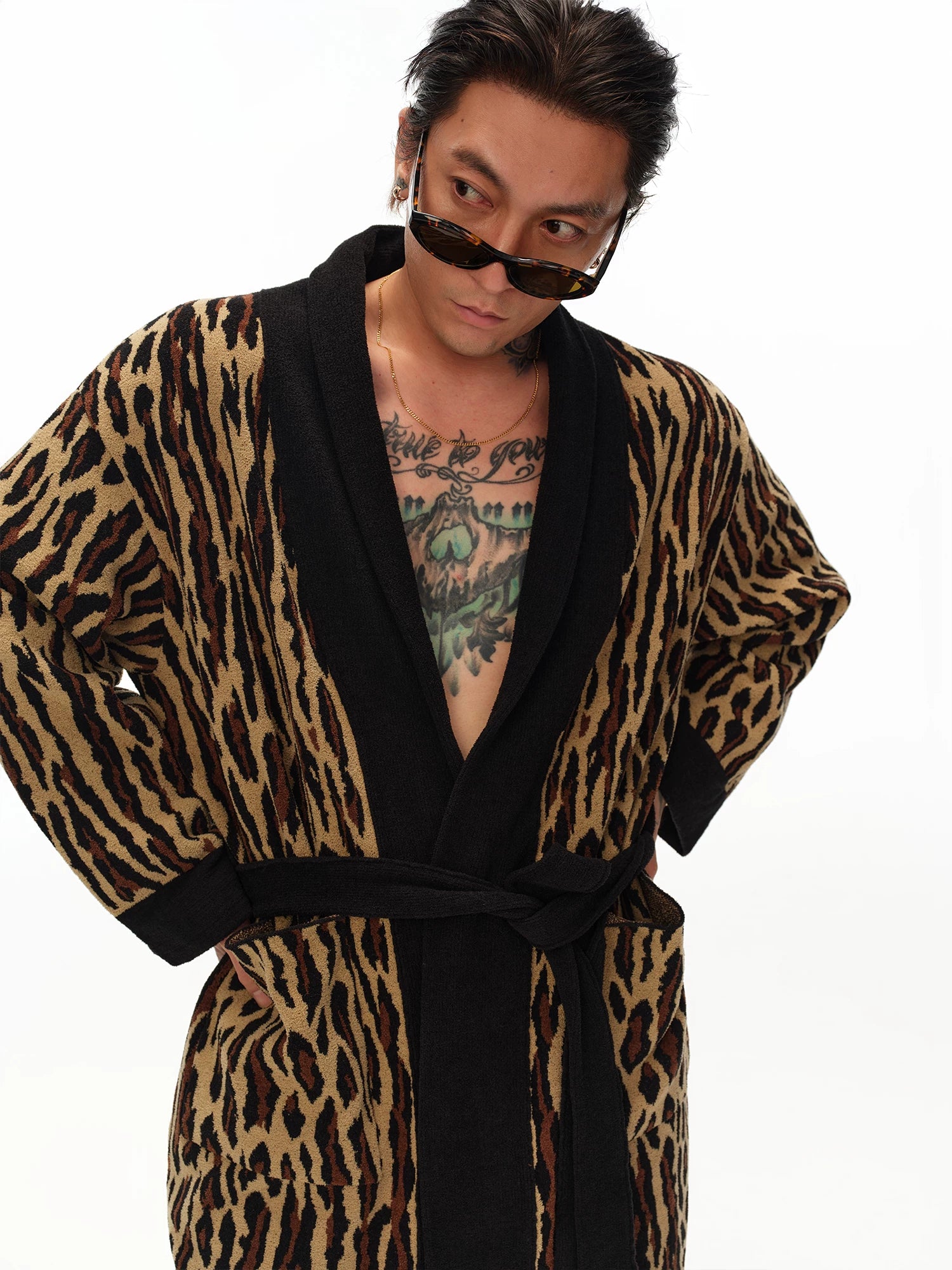 Leopard Print Home Robe